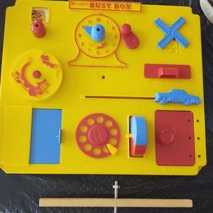 Vintage Kohner Busy Box Baby Activity Playpen Crib Set Toy 60s-70s Original Box.